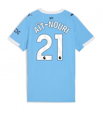 Manchester City Rayan Ait-Nouri #21 Replica Home Stadium Shirt for Women 2025-26 Short Sleeve